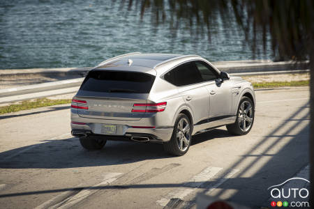 2021 Genesis GV80, three-quarters rear